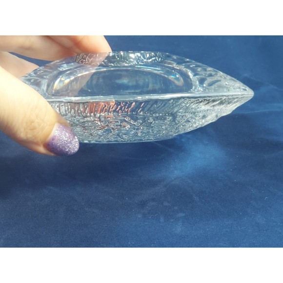 Orrefors Sweden Steel Discus Votive Candle Holder Lars Hellsten 5" Clear Crystal - Picture 5 of 5